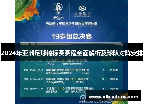 2024年亚洲足球锦标赛赛程全面解析及球队对阵安排