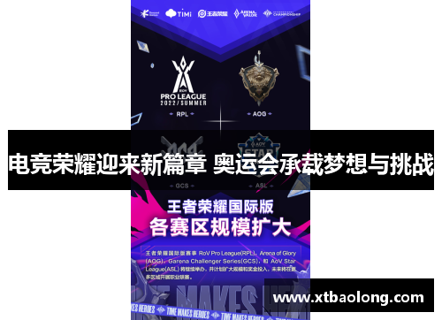 电竞荣耀迎来新篇章 奥运会承载梦想与挑战